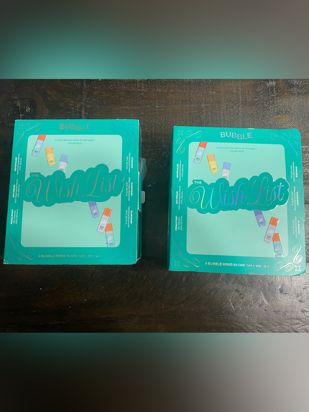 BUBBLE The Wish List Skincare Set - Teal